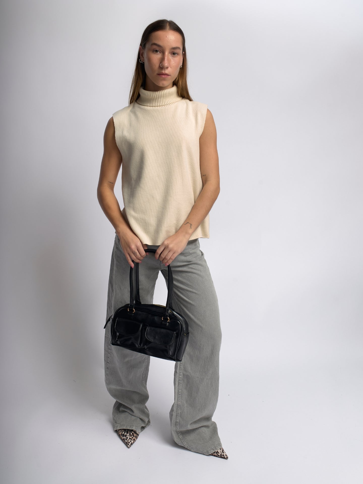 Sac de transport en cuir Sleek Daily