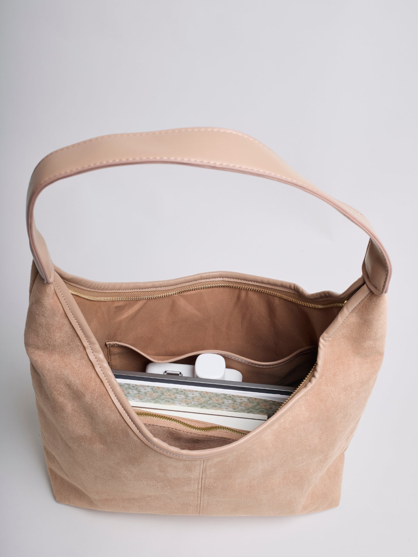 Suede Daily Leather Tote