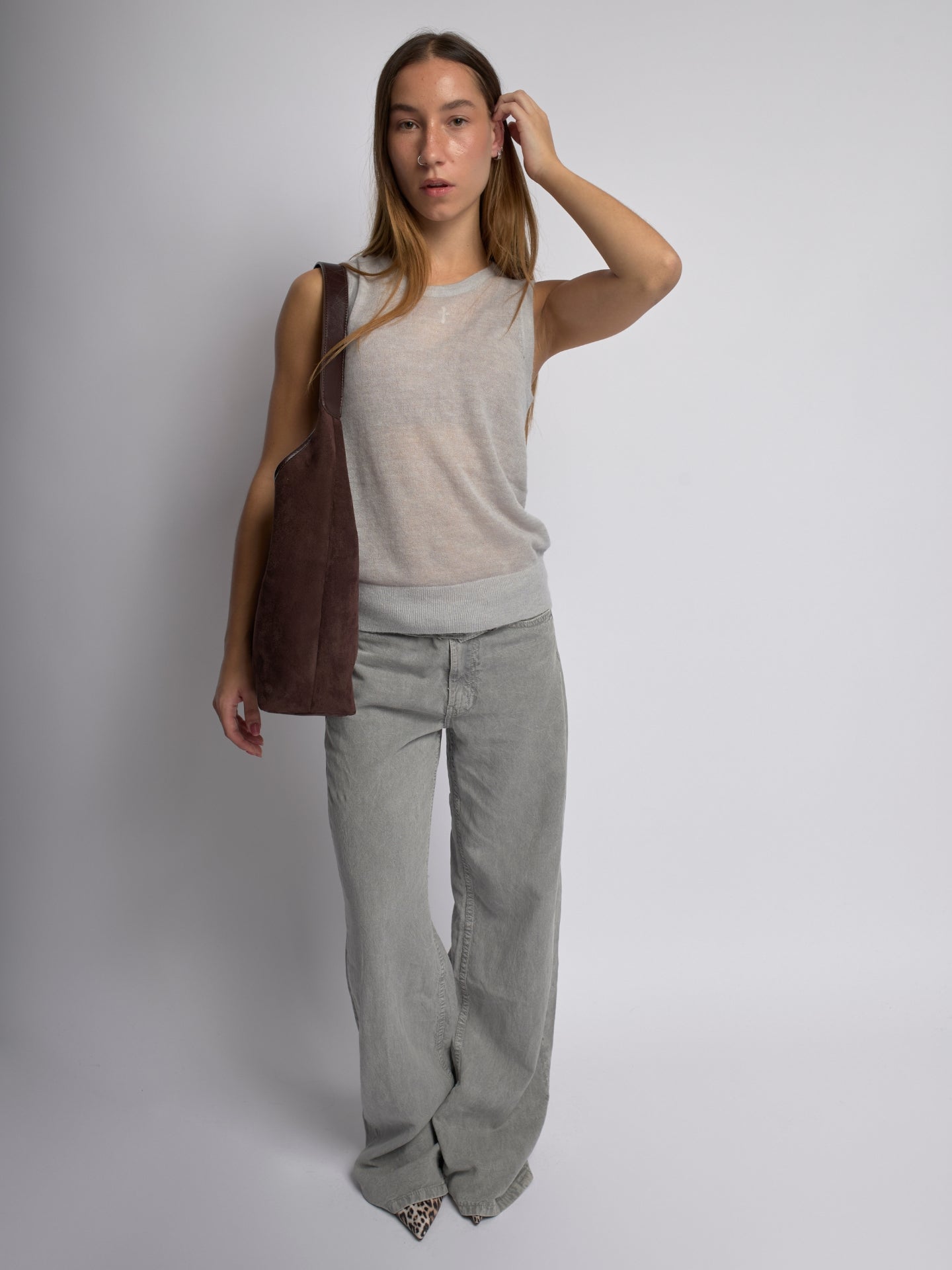 Suede Daily Leather Tote