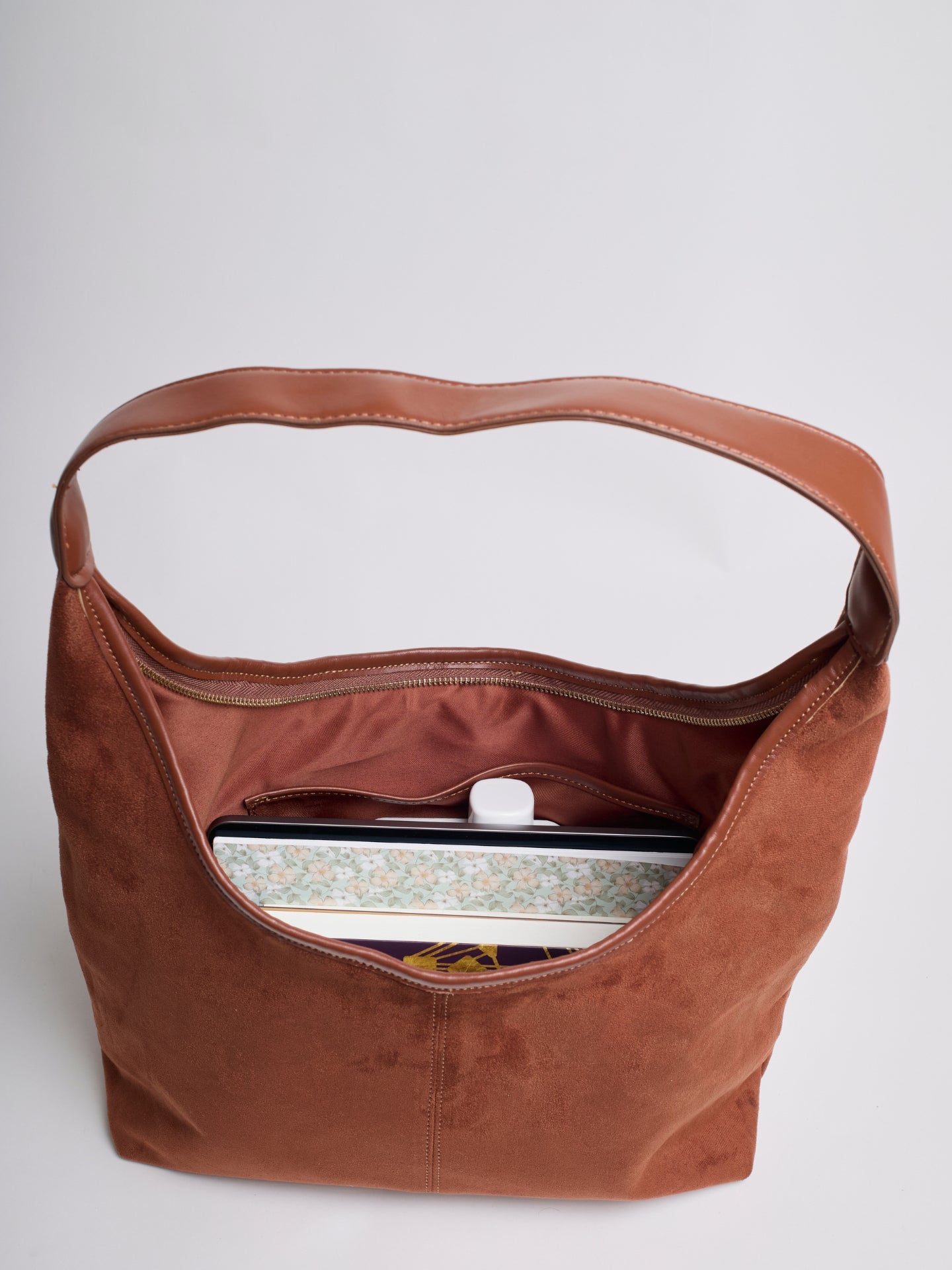 Suede Daily Leather Tote